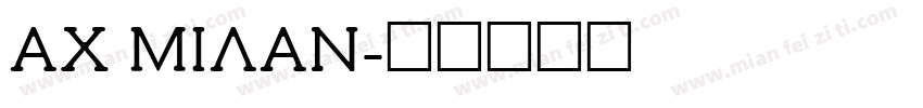 AC MILAN字体转换